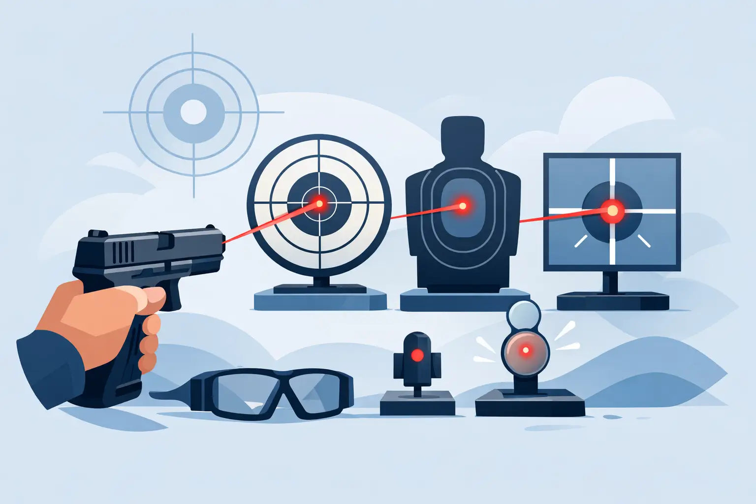 Laser Target Comparison for Dry-Fire Practice
